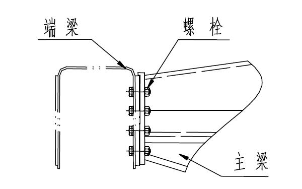 起重机主梁和端梁连接