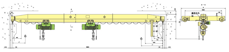 LDE型电动单梁起重机结构图